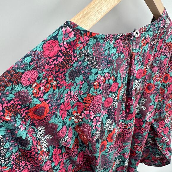 EVEREVE NWT Sutton Cotton Tie Waist Floral Dress // XL - Picture 16 of 16